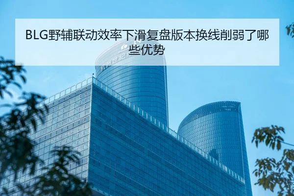 BLG野辅联动效率下滑复盘版本换线削弱了哪些优势